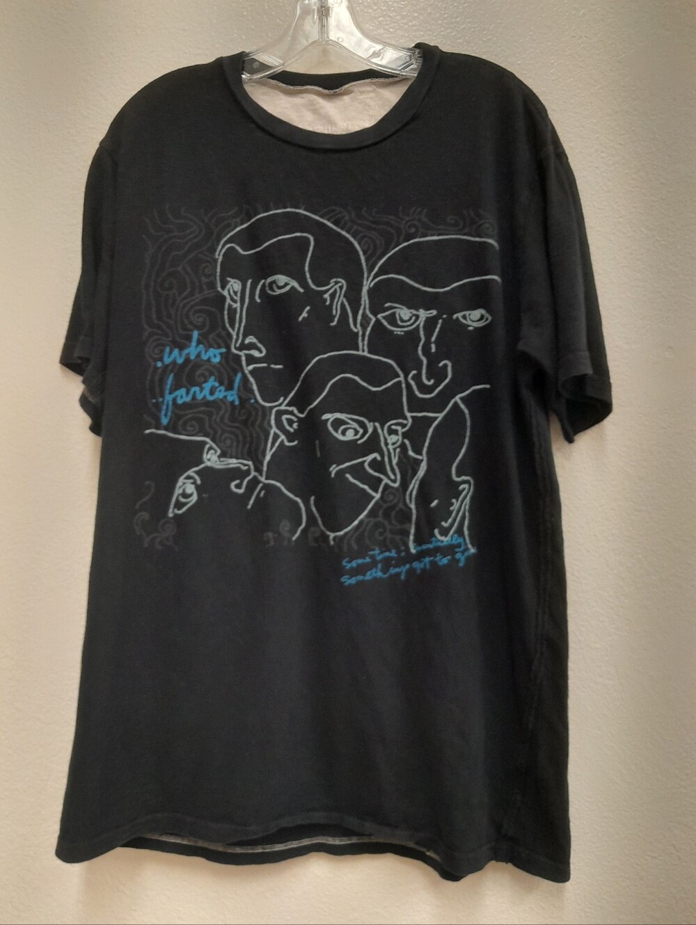 VTG Quiksilver Foundation "WHO FARTED?" T Shirt Men's XL Surf Skate Conservation